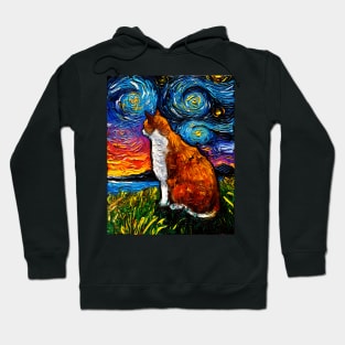 Orange and White Tabby Cat Hoodie